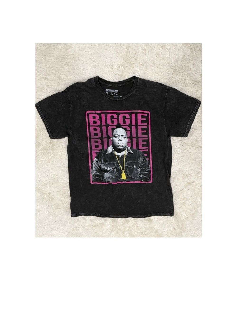 Biggie Graphic Adult T-Shirt - Black -Size Large (EUC)